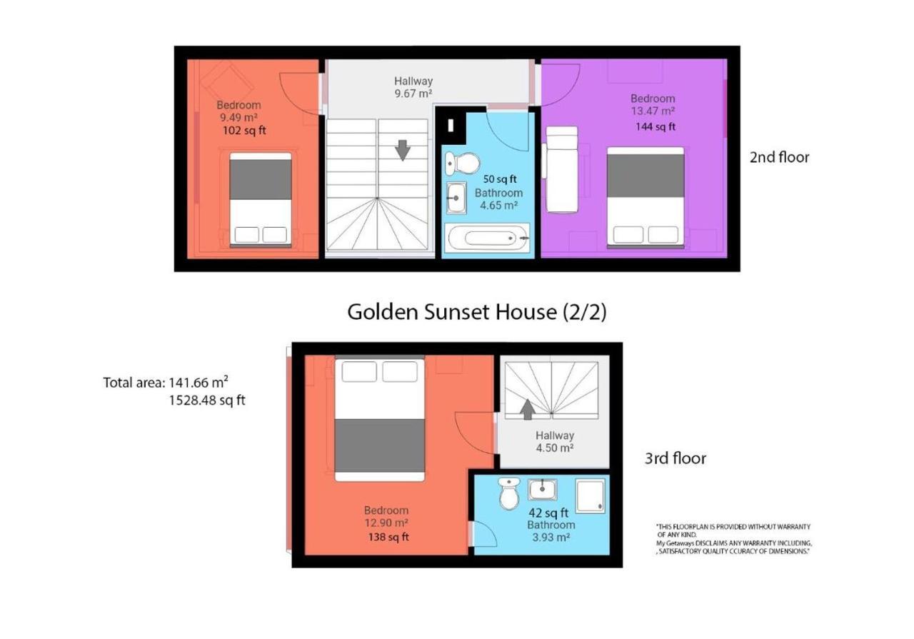 Vila Golden Sunset House With Free Parking By My Getaways Hove Exteriér fotografie